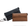 Soft Leather Wallet Card Holder Clutch Bag with Flap (213-30602)